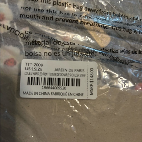 Trina Turk Floral Print Tote Bag - Picture 7 of 7